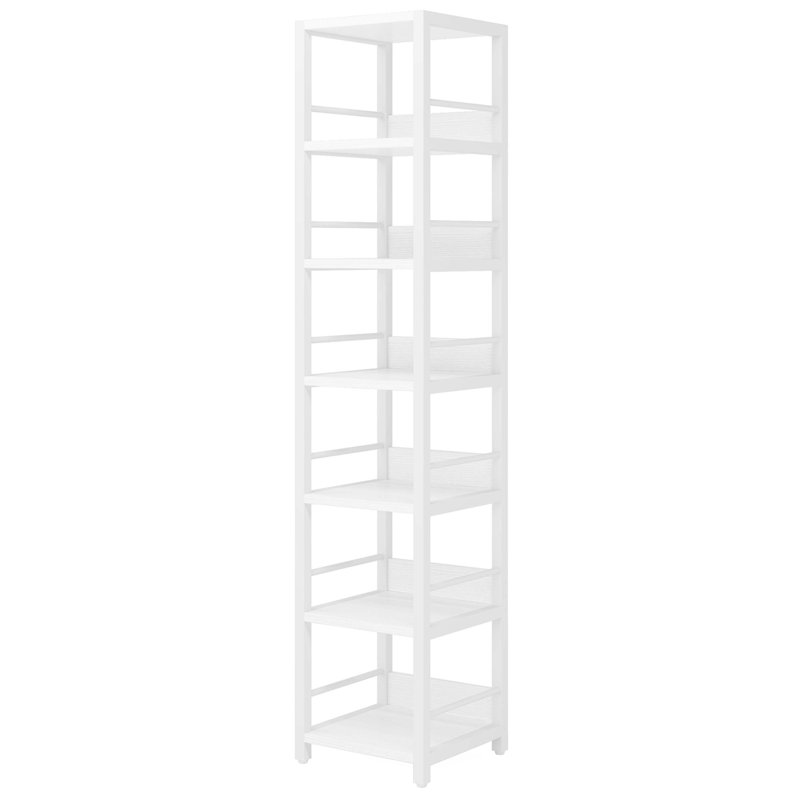 6-Tier Corner Shelf, Narrow Etagere Bookshelf Storage Rack