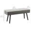 Banc rembourré en velours Lameer