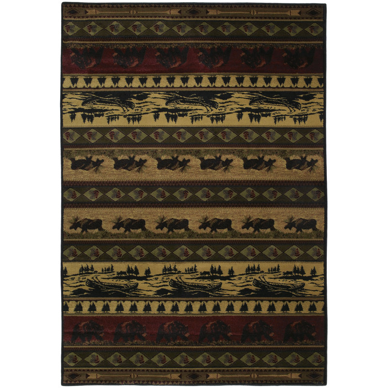 Tapis de nouveauté Kodiak Island Sundown, 3 pi 11 po x 5 pi 3 po