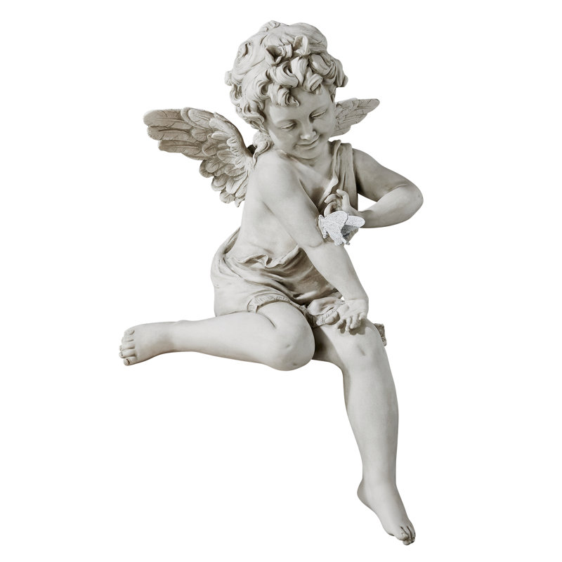 Statue de jardin gardienne ange presence ange