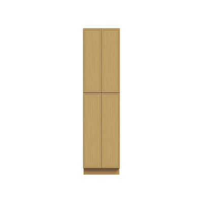 Armoire de cuisine haute CASAINC à 4 portes, prête à assembler, L 61 cm x H 244 cm x P 61 cm