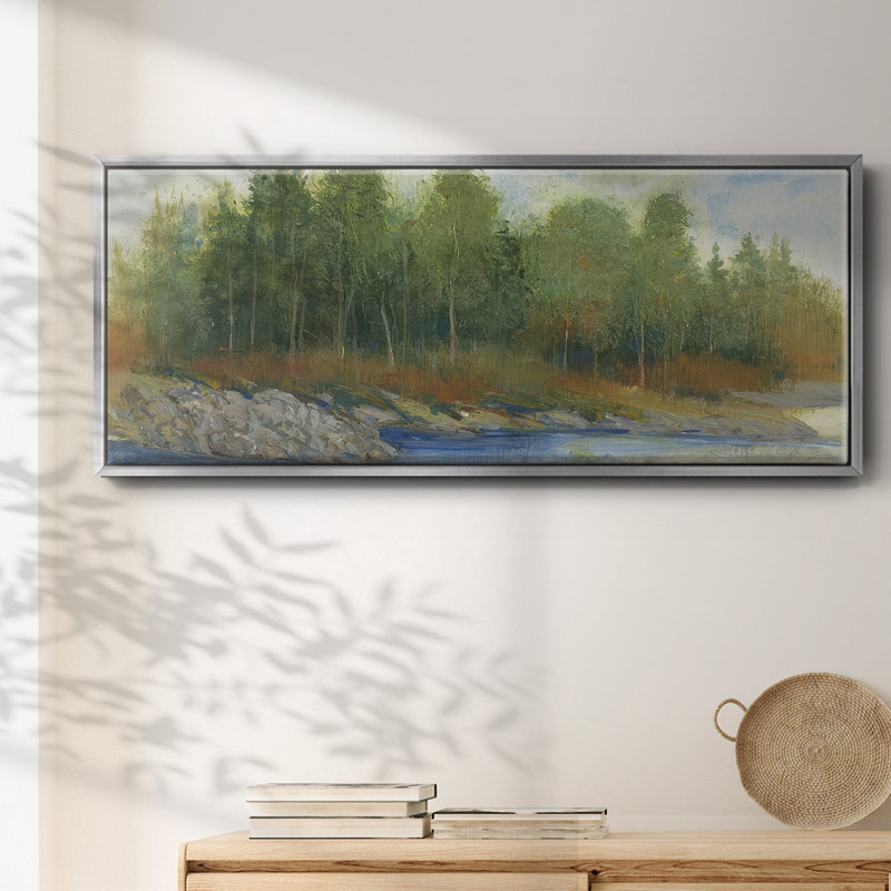 From the Banks I - toile encadrée, H 20 po x l 50 po