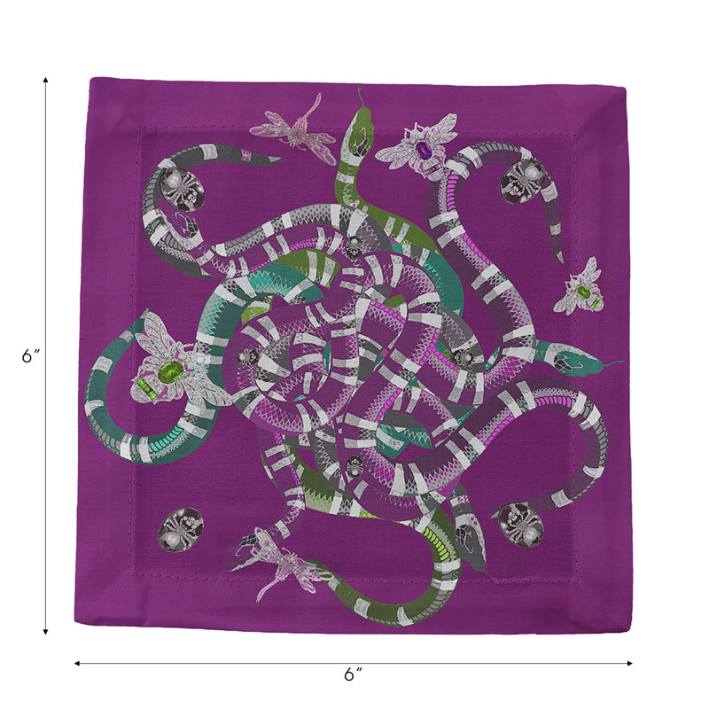 Square Napkins, Purple