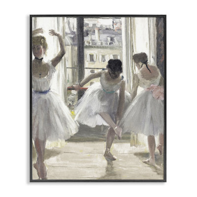 Ballet Class In pratique, giclée encadrée, design par Leah Straatsma