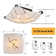 Modern Ceiling Light with Square Curving Shade Dimmable