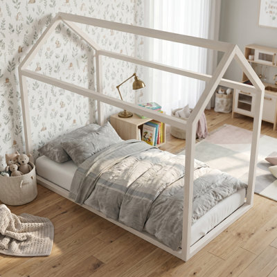 Rosa Solid Wood Kids Canopy Bed Frame
