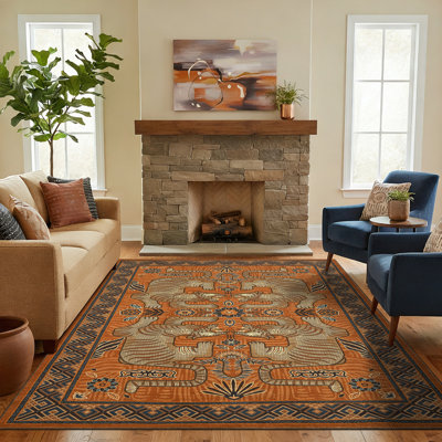 Tapis à imprimé animal vintage pour la lessive, la chambre à coucher et le salon