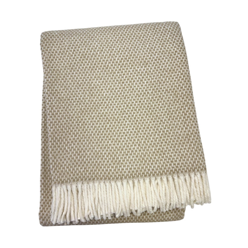 Grain of Rice Throw, 70" L x 55" W, Cinnamon Grain of Rice
