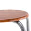 Table de petit-déjeuner classique en MDF brun et métal avec 2 chaises, design gain de place pour les petites cuisines et les coins repas