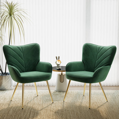 Fauteuil à oreilles Modern Velvet
