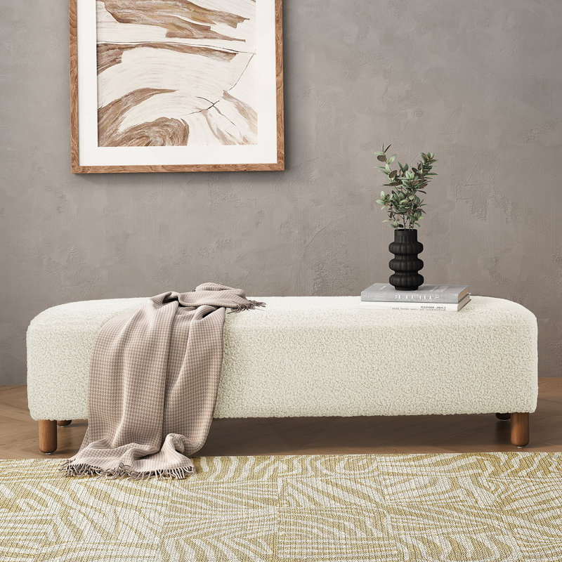 Repose-pieds confortable, blanc