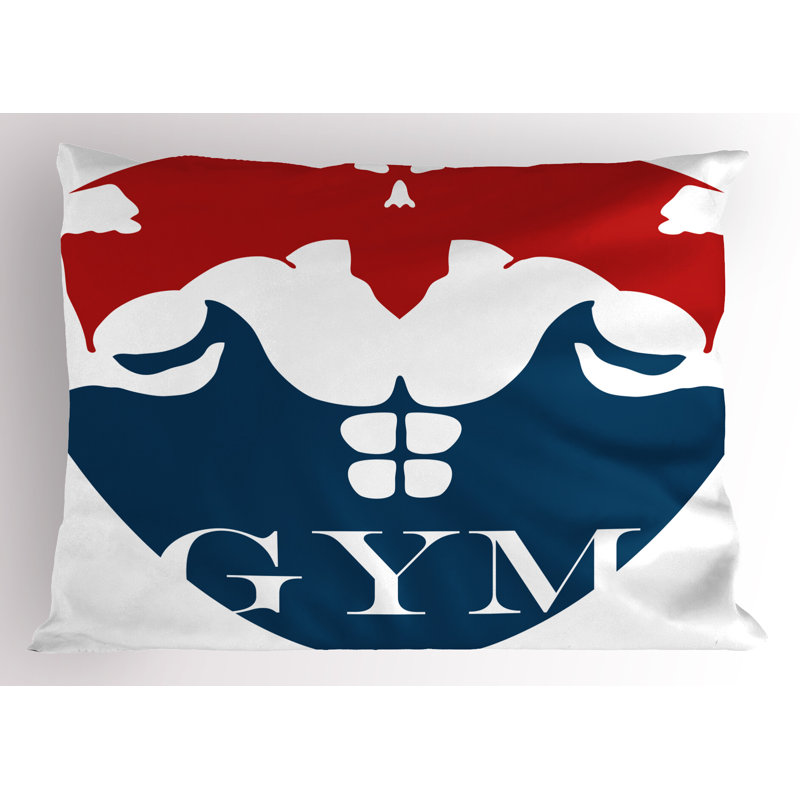 Ensemble de 2 taies décoratives pour homme avec biceps Ambesonne, H 20 po x l 26 po