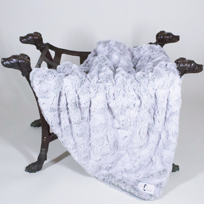 Couverture de luxe en polyester, 59 po x 59 po
