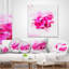 Magnifique fleur rouge avec éclaboussures de couleur - coussin imprimé floral-30745126-30745129