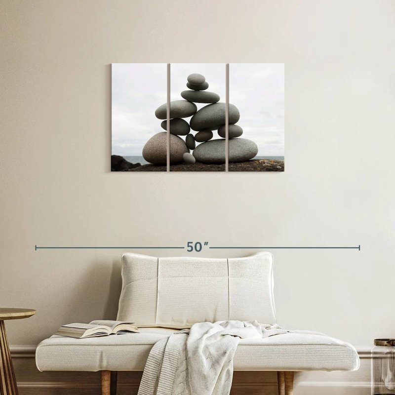 Kerrick Balanced Stone Stack, 20" H x 33" W