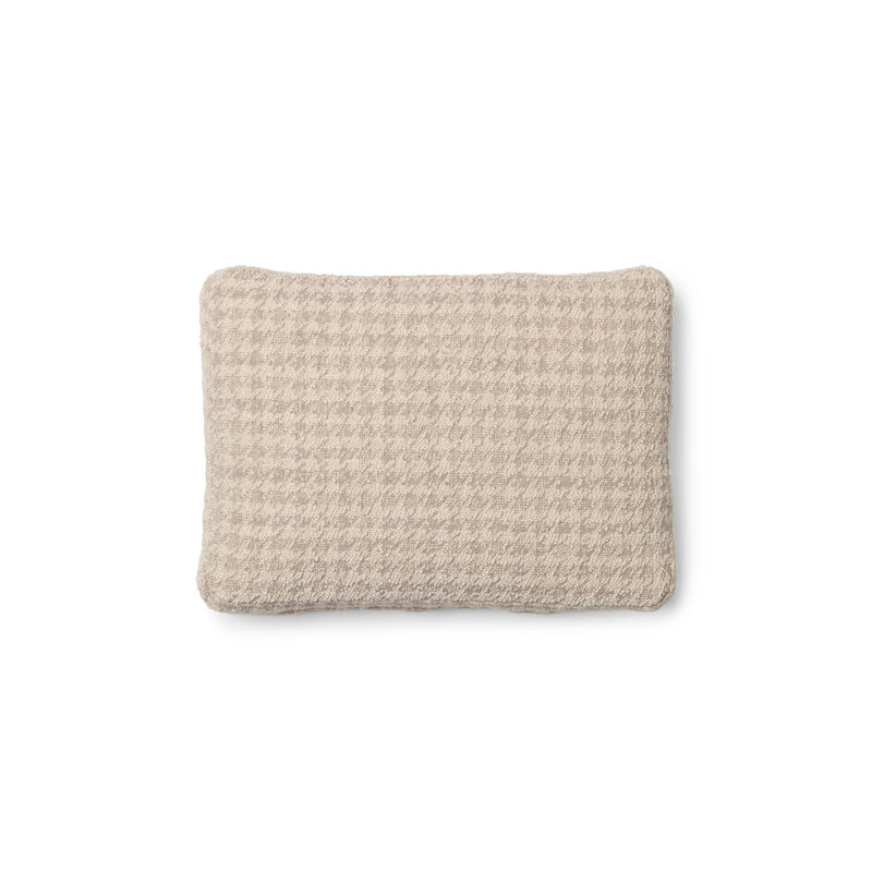 Coussin Betty, Pied de poule beige