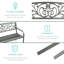 Banc de jardin en acier pour l'extérieur-1047385535