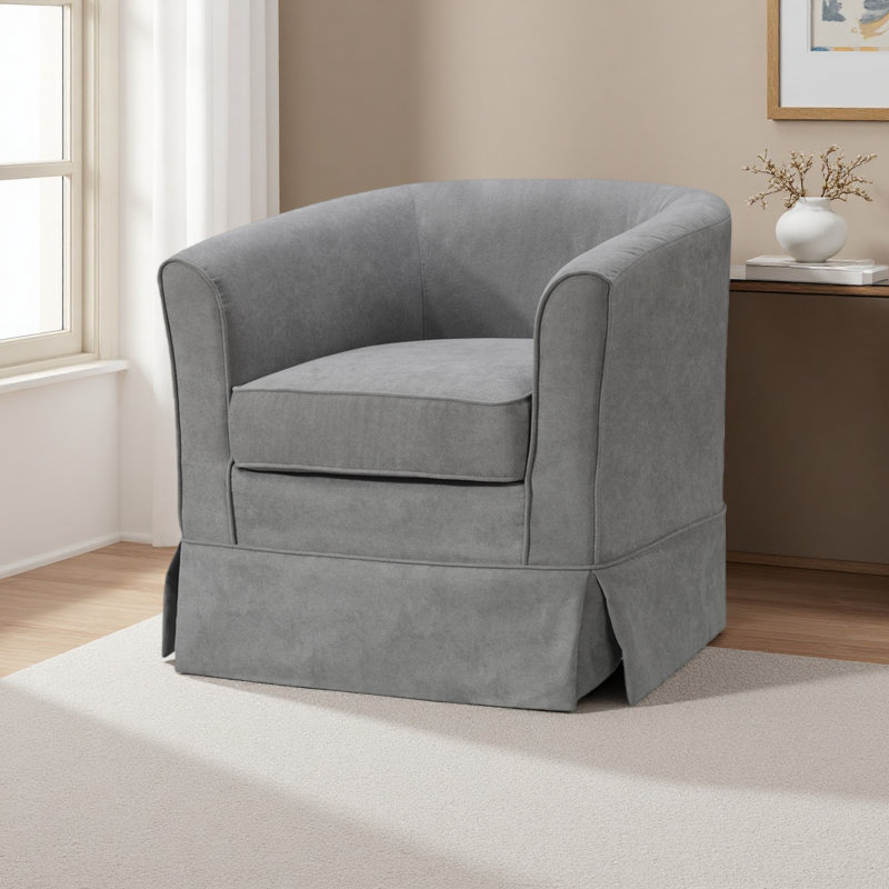 Fauteuil demi-tonneau 28 po, Gris