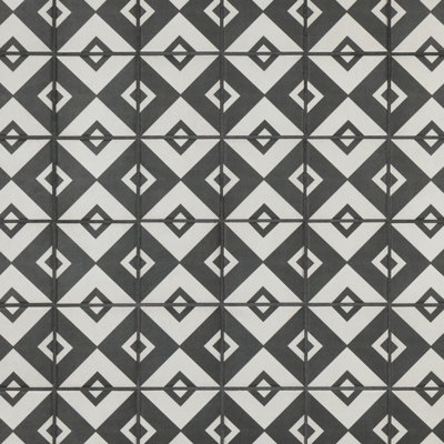 Twenties Vertex Mini 4" x 4" Ceramic Patterned Wall & Floor Tile