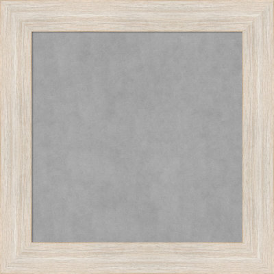 Hardwood White Wash Narrow Framed Magnetic Board