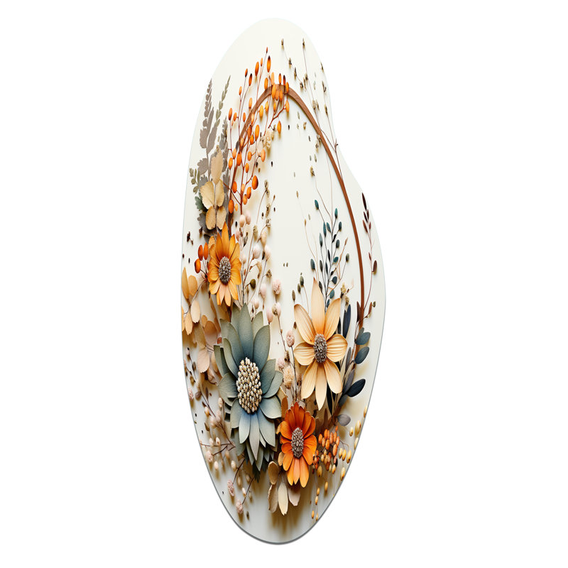 Uriah - Décoration murale en forme de couronne courbée, H 38 po x l 15 po