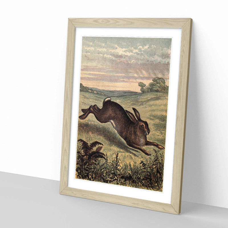 Single Picture Frame Painting, Oak