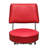 Retro Home Double Ring Upholstered Swivel Bar Stool with Back-10955879