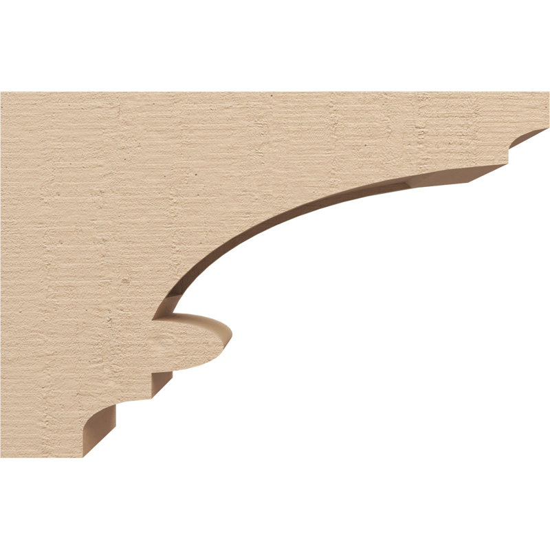 Bois de cèdre brut Diane, corbeau Timhane, brun clair apprêté, H 12 po x l 6 po x P 18 po