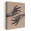 Elegant Reaching Hands Abstract Classic Contemporary Wall Art Print by Pictufy Studio III - Wrapped Canvas Print-94595604