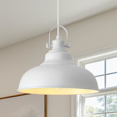White Pendant Lights Kitchen Island Lighting, Farmhouse Pendant Light Island Pendant Light For Kitchen, Dining Room, Bedroom