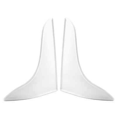 Plastic Bathtub Splash Guard, 9 Inch x 10-3/4 Inch, White, (Single Pack)