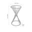 Lebanon Glass Top Pedestal End Table