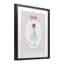 «Elegant Dance on Stripes», reproduction encadrée sous verre, design par Christine Simpson Art-2067962468-2067962469