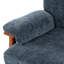Chaise d'appoint en bois classique avec coussins moelleux et structure en bois massif-2061153393
