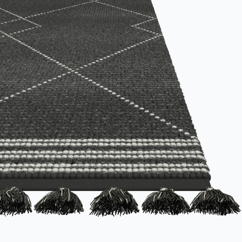 Tapis rectangulaire en laine 5 pi x 8 pi Tja