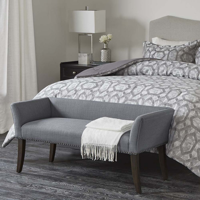 Radegunda Polyester Blend Upholstered Bench