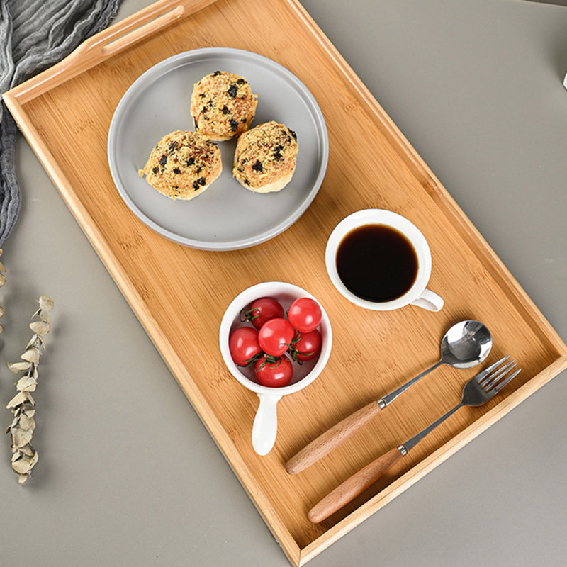 Bamboo Bed Tray Table Lap Breakfast Serving Table Laptop Desk with Foldable Legs