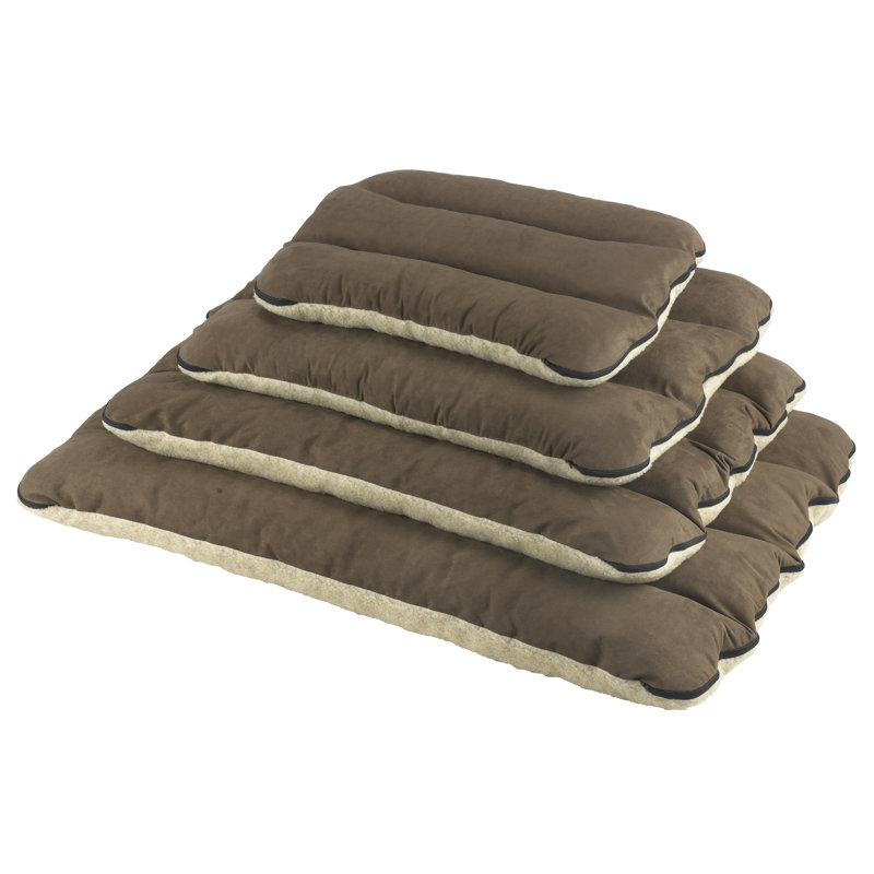 Striped Suede Pet Bed, 15cm H x 107cm W x 70cm D