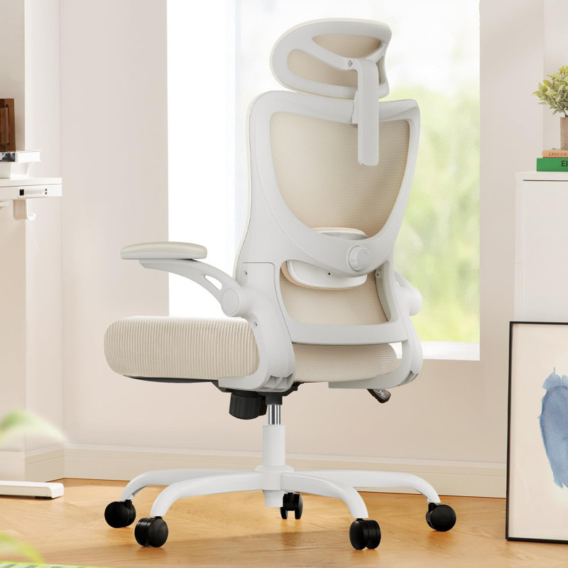 Ergonomic Office Chair, High Back Mesh Computer Chair With Adjustable Lumbar Support, 3D Armrests And 2D Headrest, Tilt Function , Breathable Desk Chair For Home Office