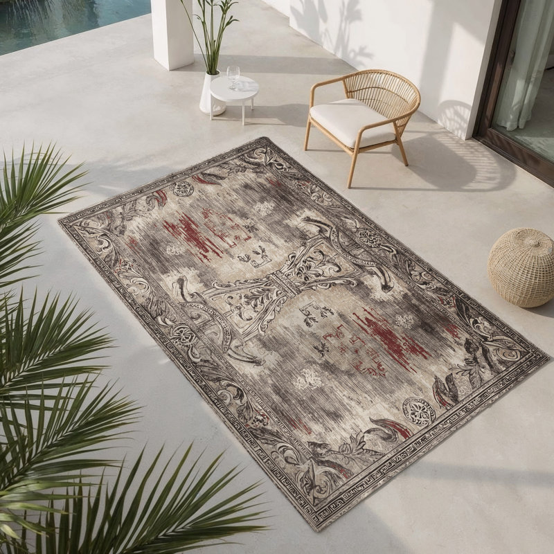 Pegasus Flight Indoor And Outdoor Area Rug, Rectangle 1'6" x 2'6"