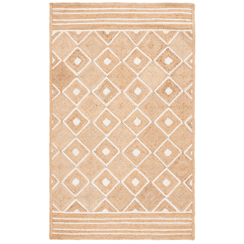 Kaline Natural Fiber Flatweave Jute Rug, Rectangle 8' x 10'