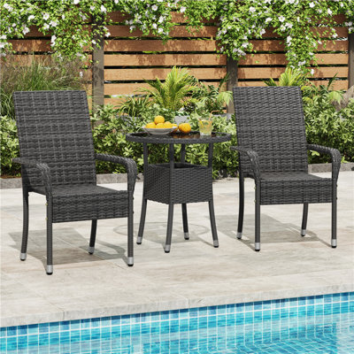 Stackable Outdoor Patio Dining Armchair
