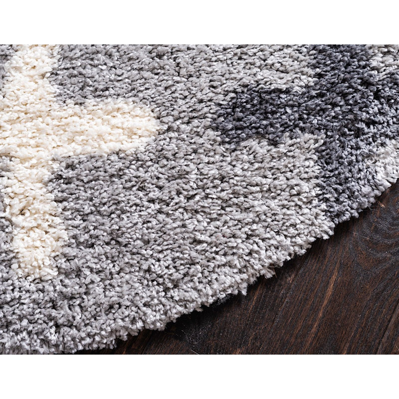 Mitzy Geometric Indoor Rug, Round 5'