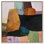 "Stacked Rocks II", impression sur toile Taupe Boho par Art Remedy, cadre argenté, 12 x 12