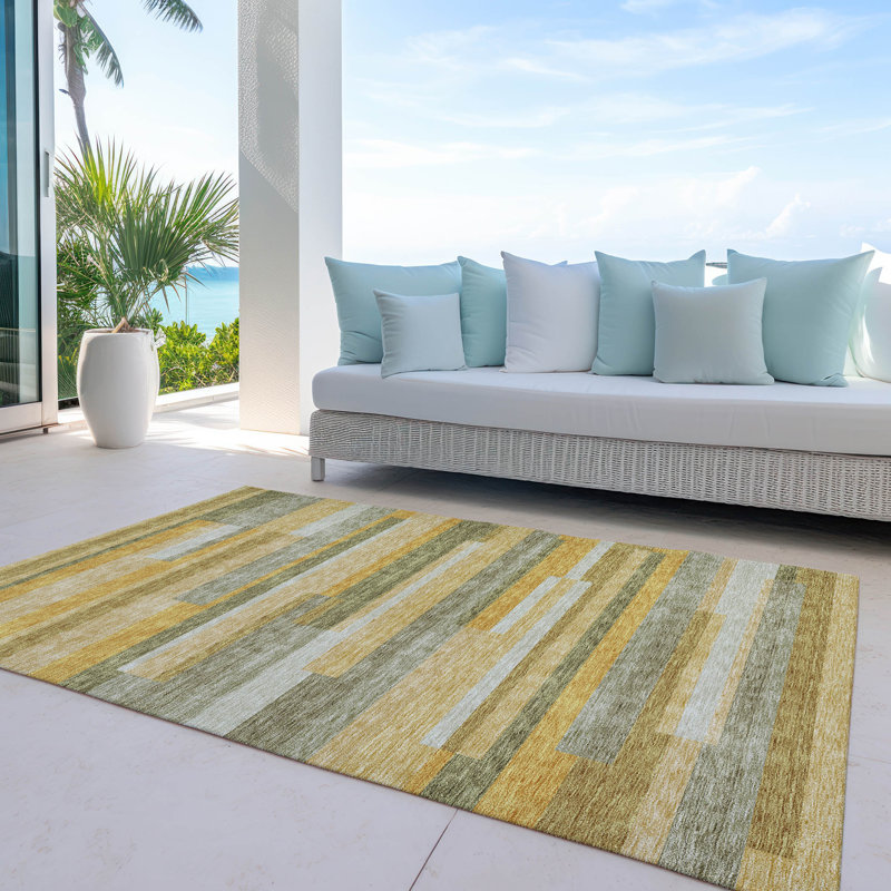  Chayden Area Rug with Non-Slip Backing, Rectangle 10' x 14'