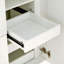 Grand garde-manger de style campagnard moderne de 53,2 po avec portes en acrylique et tablettes réglables-124512703