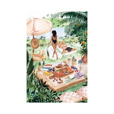 Picnic In The South Of France by Sabina Fenn - Gallery-Wrapped Canvas Giclée on Canvas
