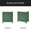 Ensemble de meuble-lavabo avec lavabo, armoire de rangement pour salle de bain avec porte à fermeture en douceur, 3 tiroirs à fermeture en douceur et plateau amovible, structure en bois massif-282216186