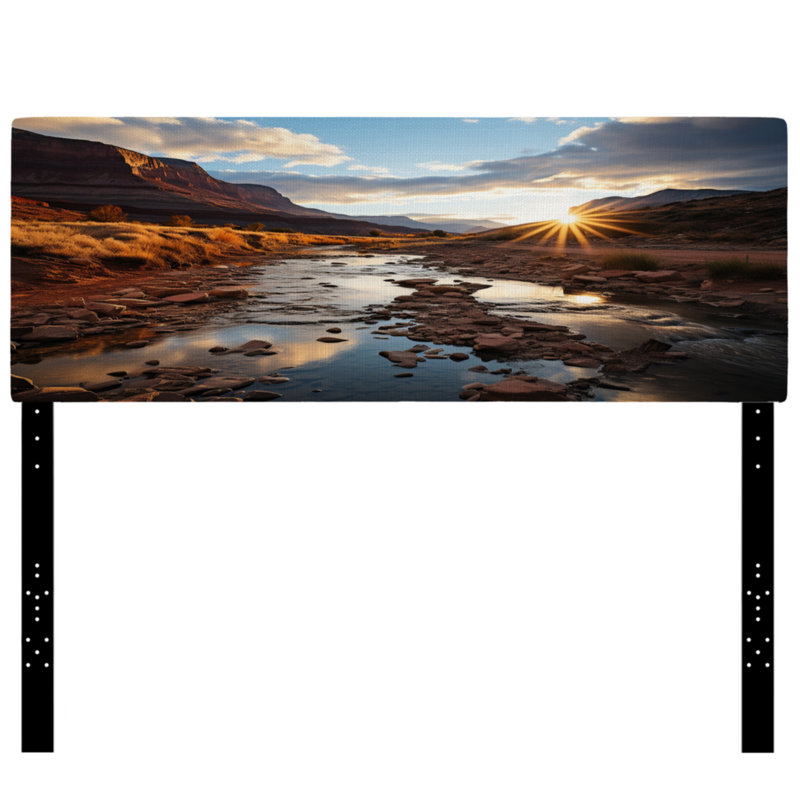 Tête de lit Sunset In Utah Mountain III, Très grand