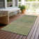 Machine Washable Indoor/Outdoor Christain ACN1294 Fern Rug